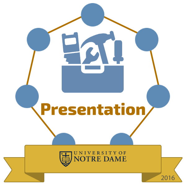 presentation badge image