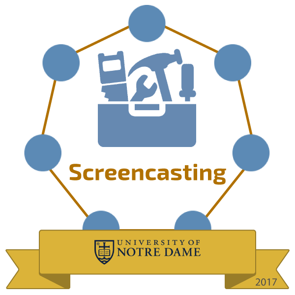 screencasting badge image